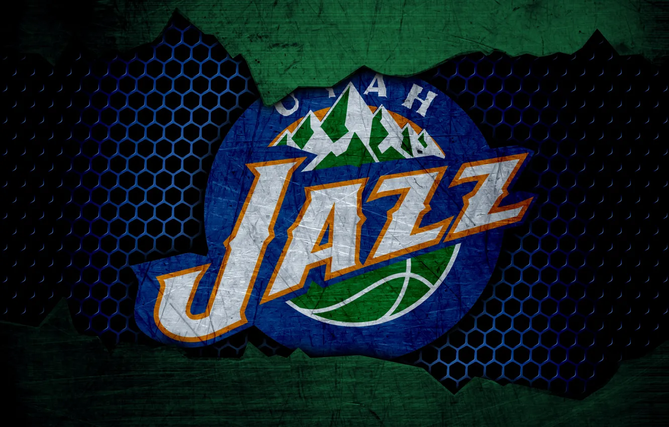 Photo wallpaper wallpaper, sport, logo, basketball, NBA, Utah Jazz