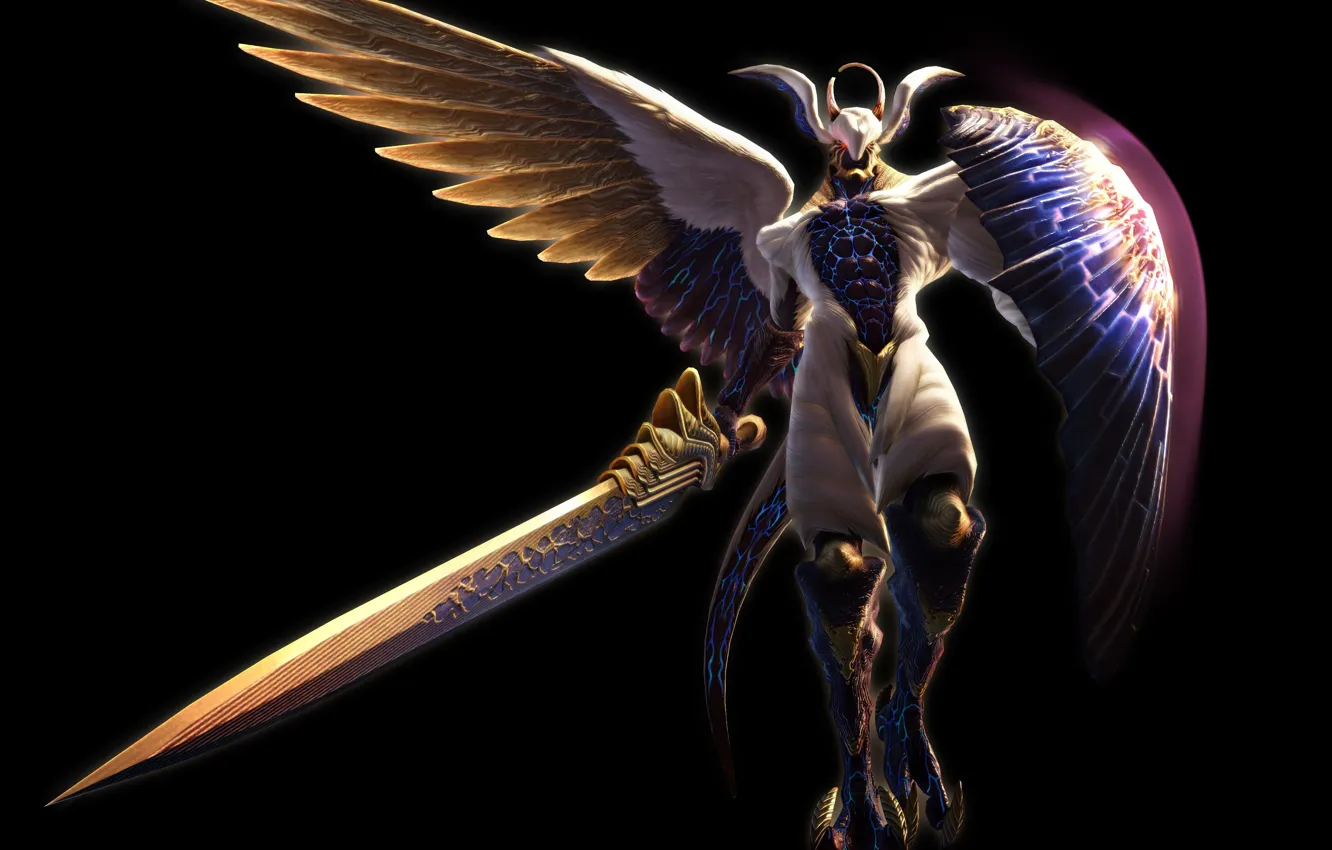 Photo wallpaper angel, sword, Devil may cry 4, Credo