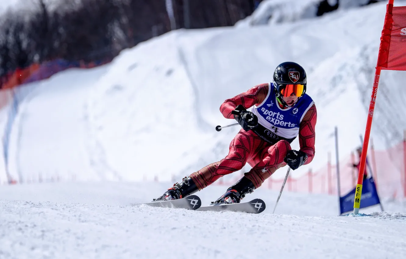 Photo wallpaper sport, ski, slalom