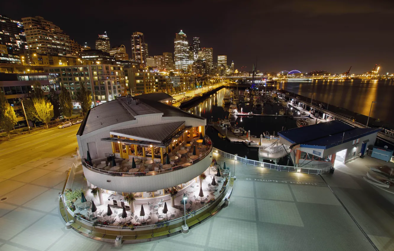 Photo wallpaper city, the city, Washington, Seattle, USA, USA, Washington, Seattle