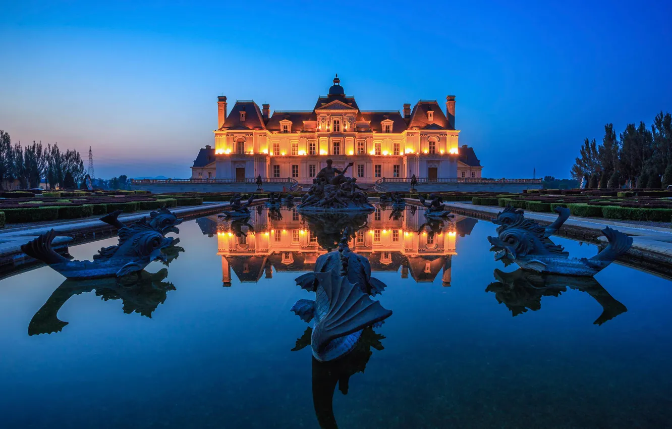 Photo wallpaper China, Beijing, Blue time, Běijīng