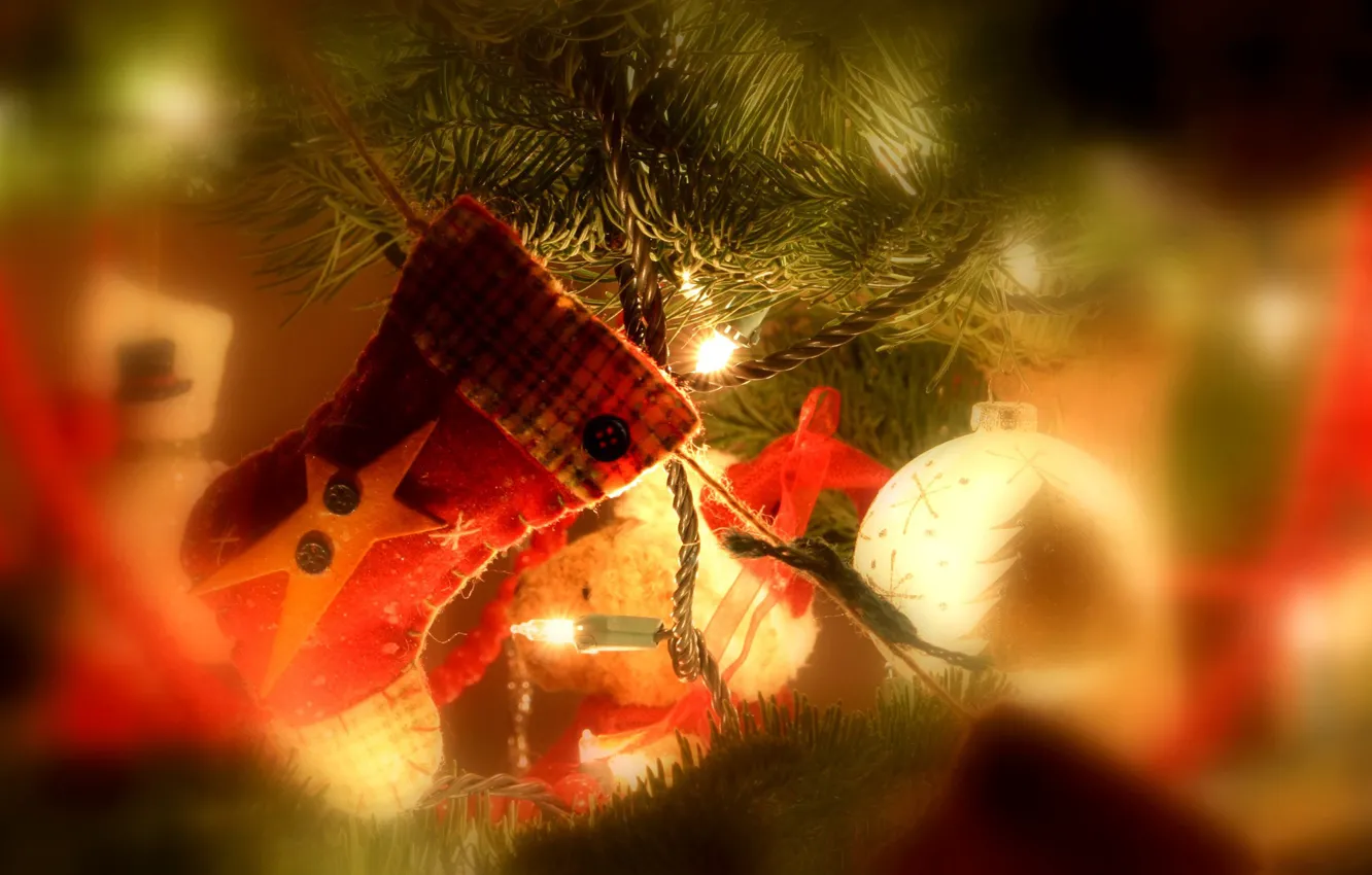 Photo wallpaper holiday, Christmas, decoration