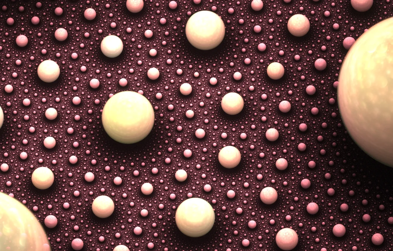 Photo wallpaper background, balls, art, different, sphere