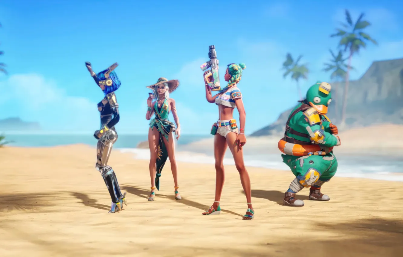 Photo wallpaper Maggie, summer, Video Game, Farlight 84, Lucinda, Heads