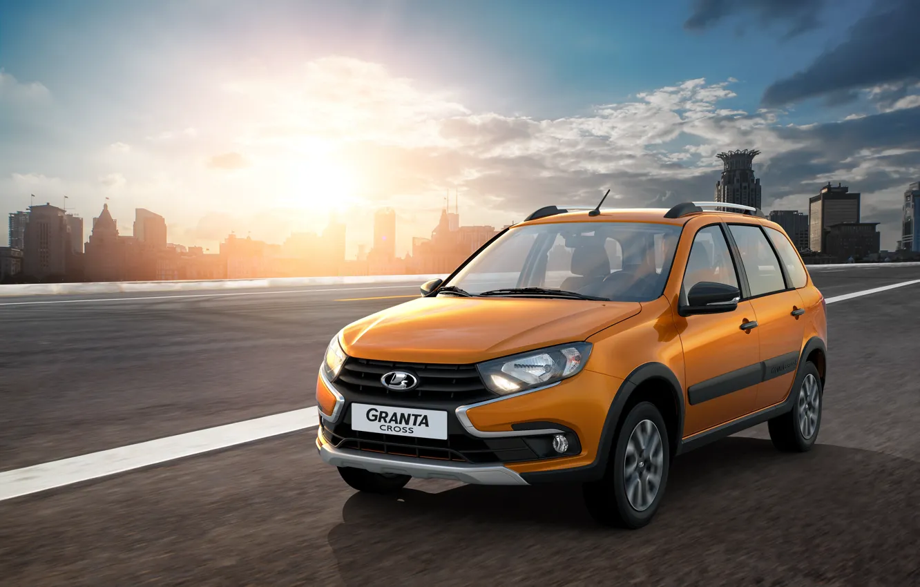 Photo wallpaper Lada, cross, Lada, 2018, Granta, Grant, AVTOVAZ