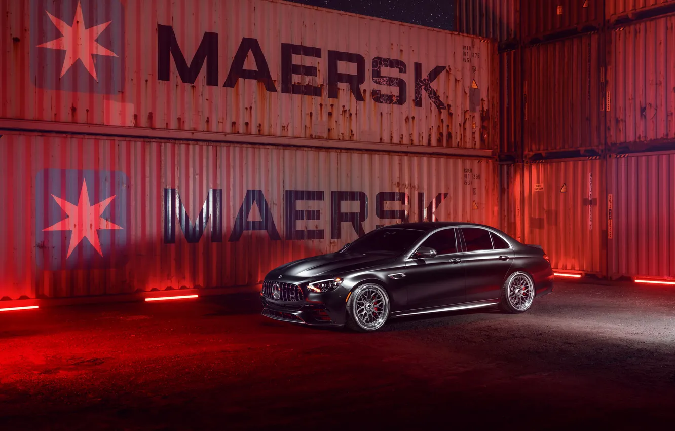 Photo wallpaper car, Mercedes, E63