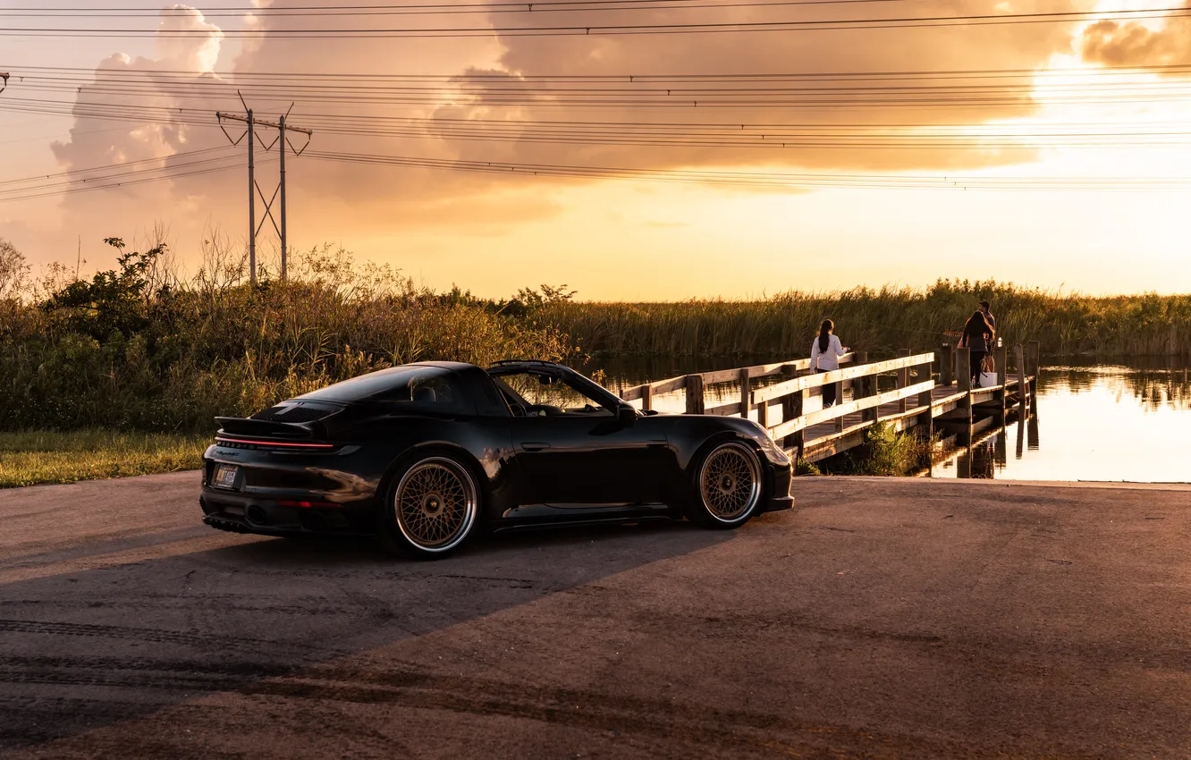 Photo wallpaper Porsche, GTS, Targa 4, 992