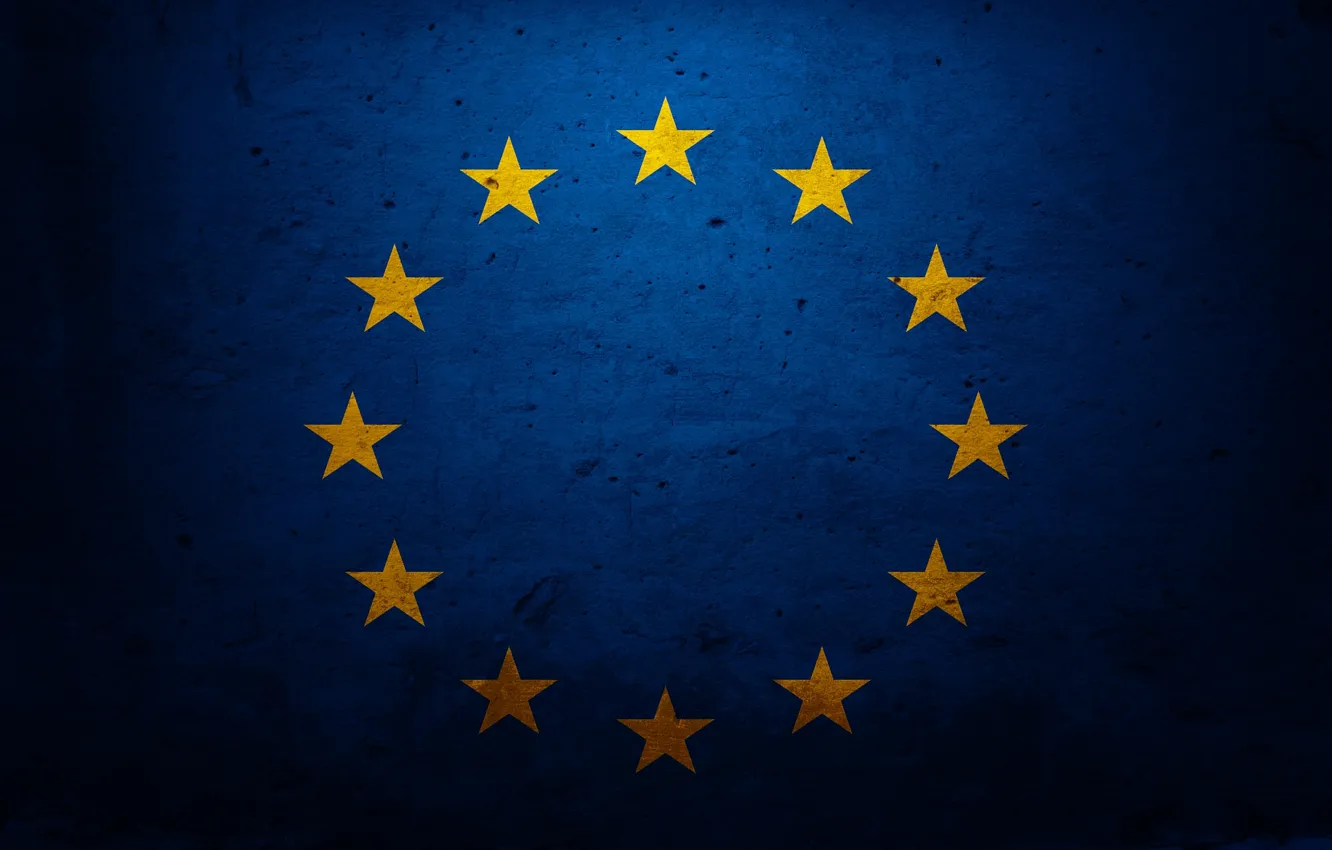 Photo wallpaper Wallpaper, texture, flag, Europe, Union
