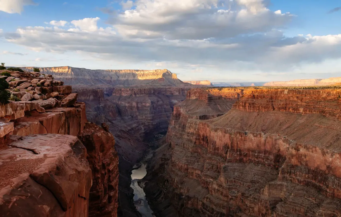 Photo wallpaper AZ, USA, The Grand Canyon, the Colorado river, Toroweap Overlook