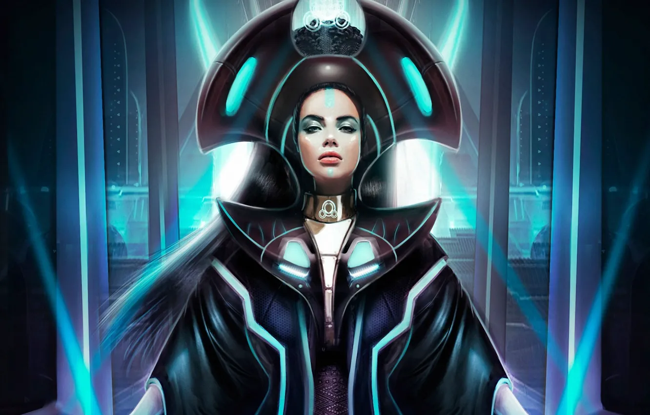 Photo wallpaper girl, fiction, art, Daniel Lim, Minerva, galaxy saga