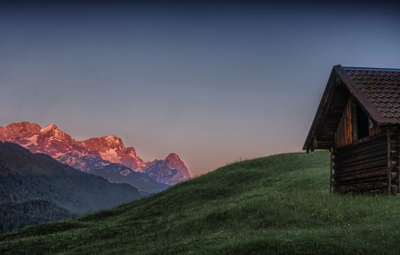 Photo wallpaper landscape, mountains, nature, home