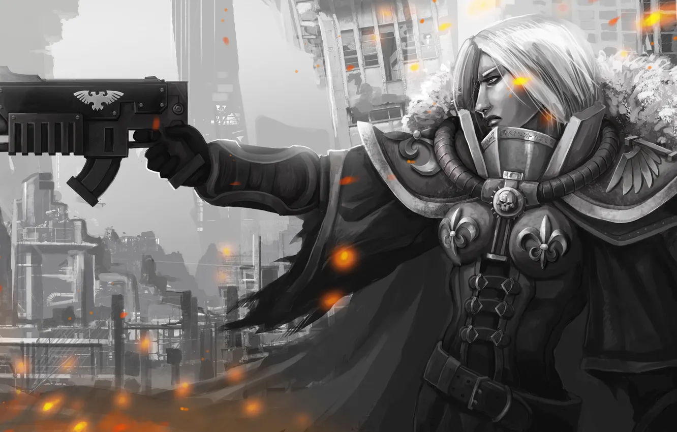 Photo wallpaper gun, art, 40k, Warhammer 40 000, Sisters of Battle