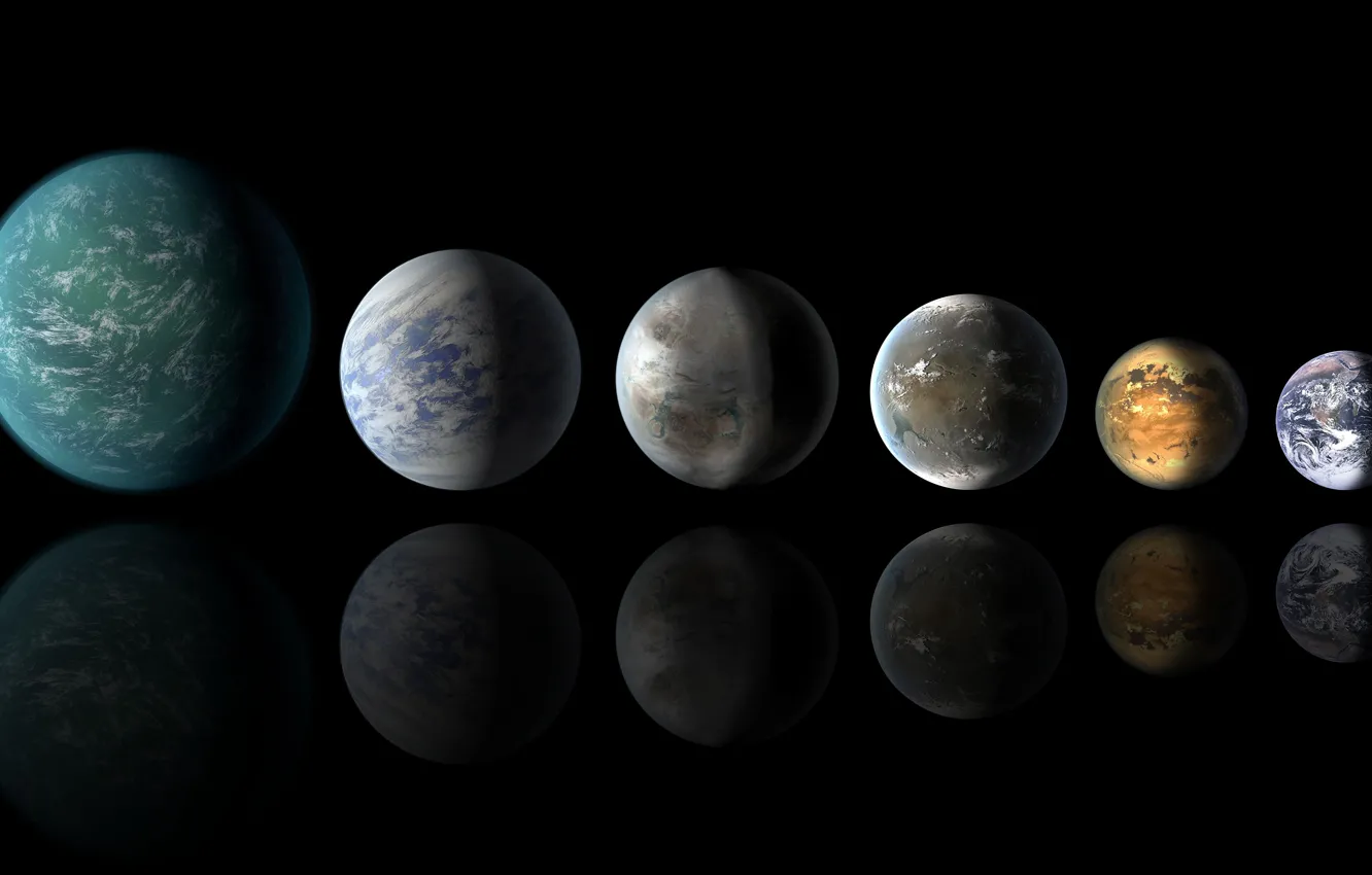 Photo wallpaper planet, Earth, NASA, Earth, and, exoplanet, exoplanets, Kepler-22b