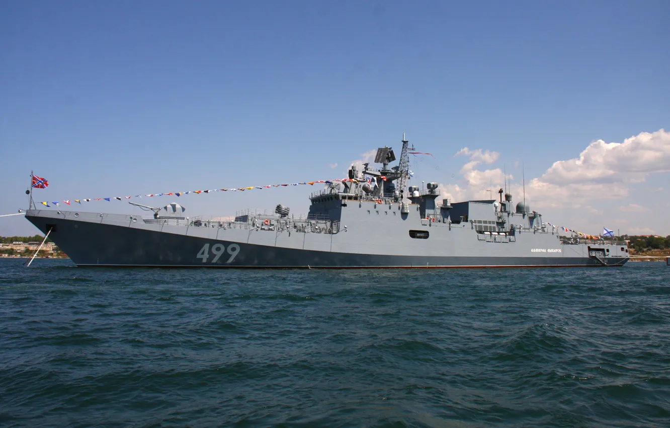 Photo wallpaper frigate, Sevastopol, Admiral Makarov