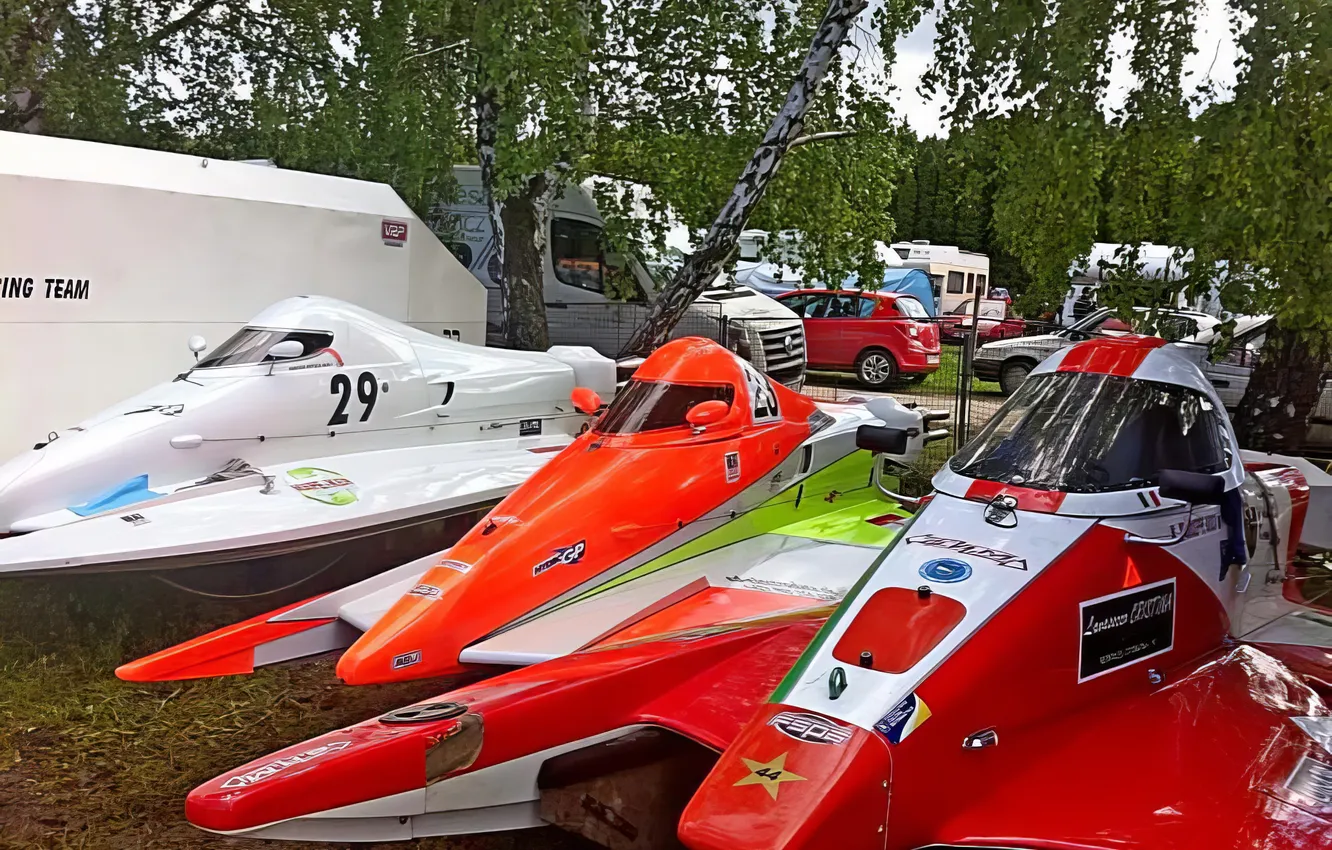 Photo wallpaper race, boat, speed