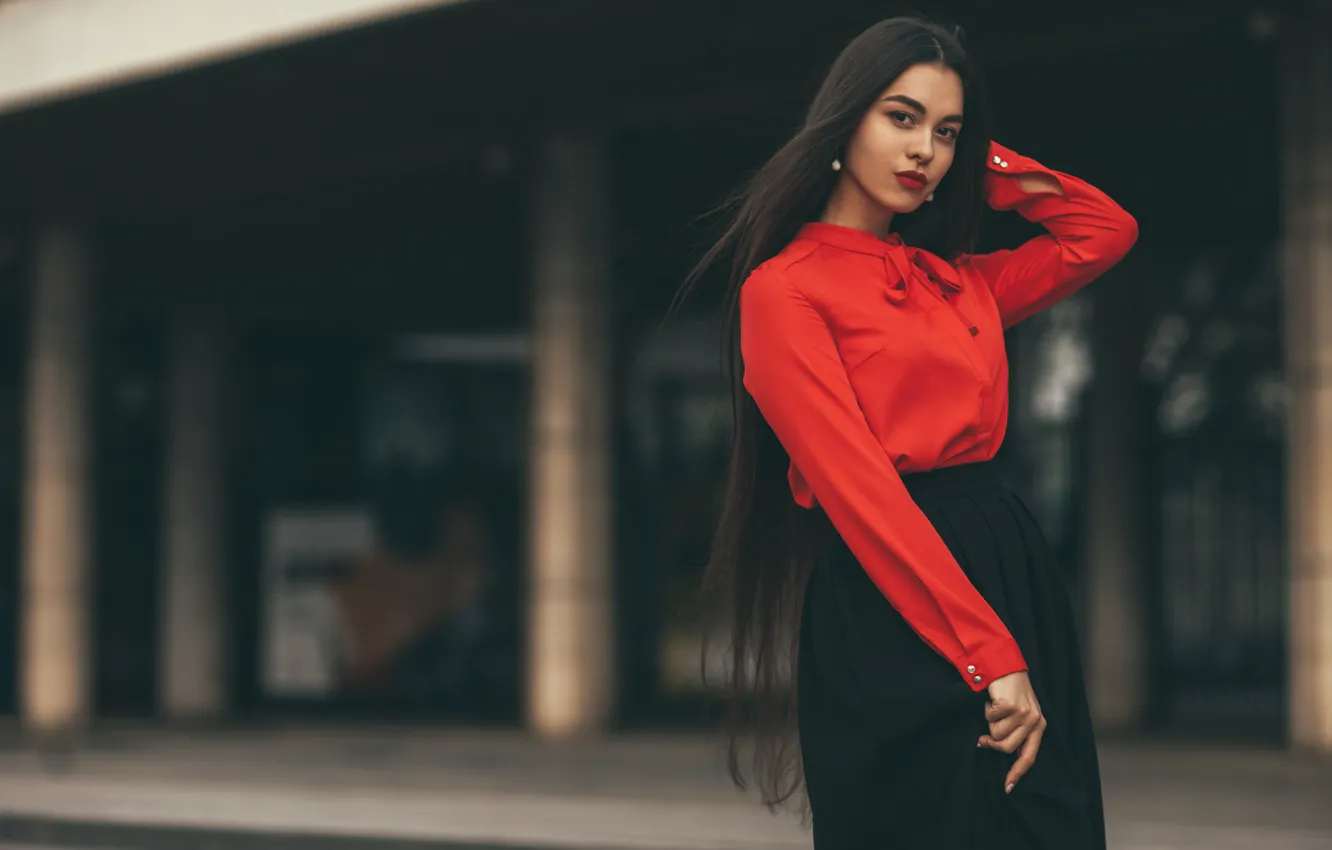 Photo wallpaper look, girl, Victor Ambartsumov