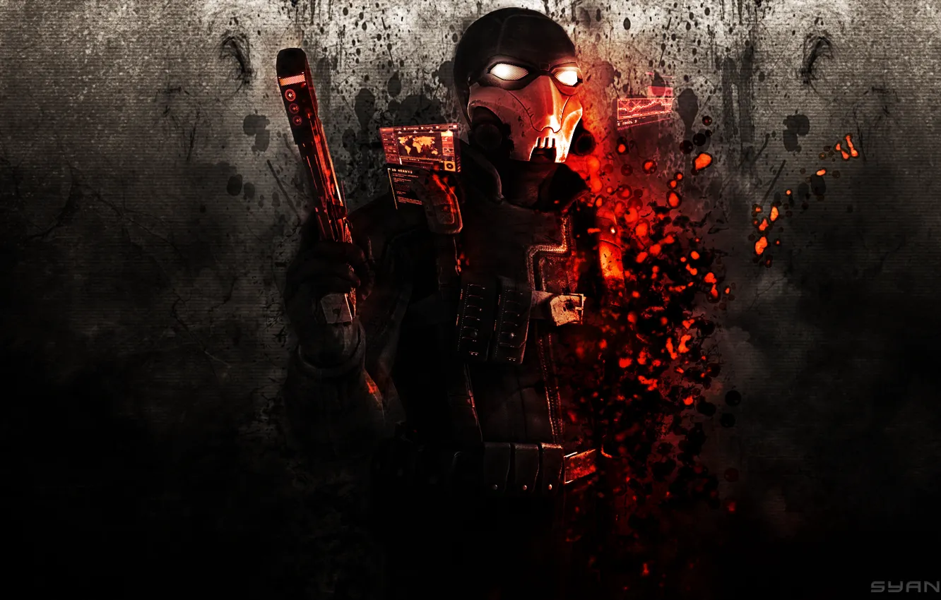 Photo wallpaper abstract, wanted, background, Video Game, Ghost Father, Weapons of Fate, Wanted: Weapons of Fate