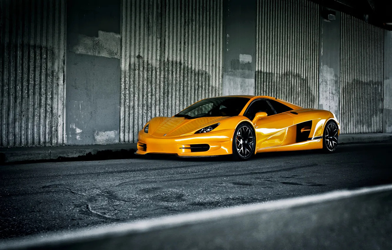 Photo wallpaper yellow, supercar, HTT Plethore LC-750