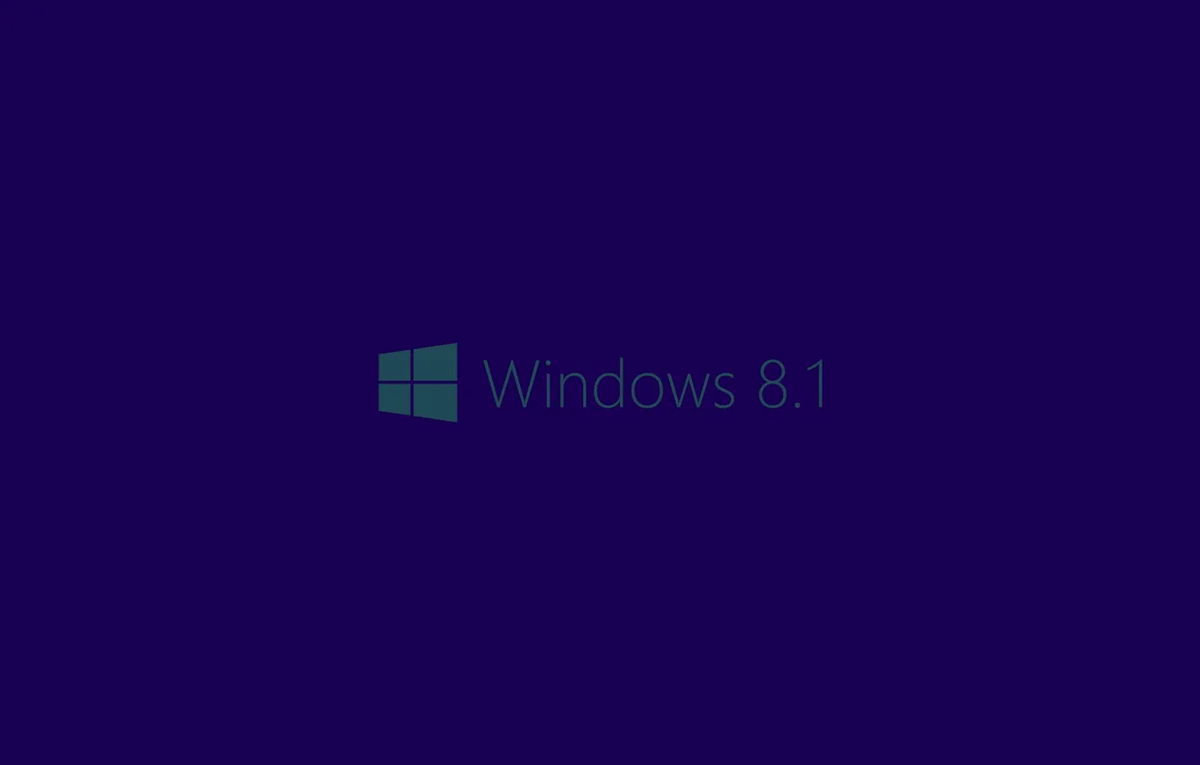 Photo wallpaper blue, background, logo, Windows 8.1