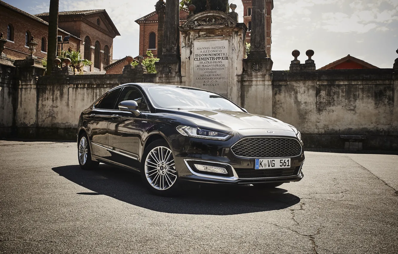 Photo wallpaper Ford, sedan, Ford, Sedan, Mondeo, Mondeo, 2015, Vignale