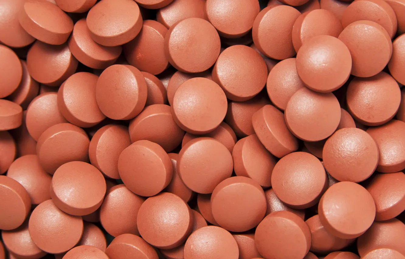 Photo wallpaper macro, background, pills