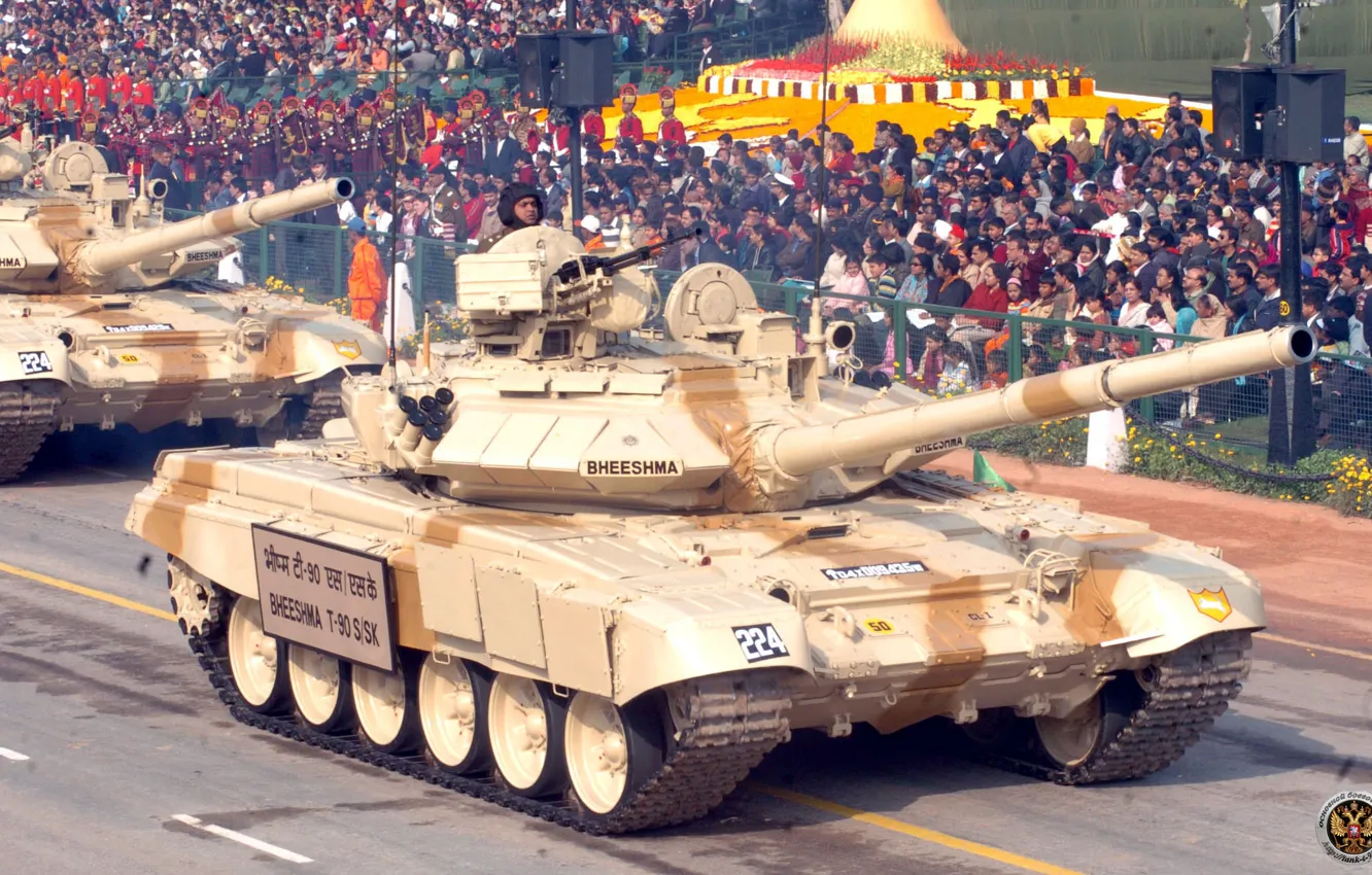 Photo wallpaper Tank, T-90, VS India