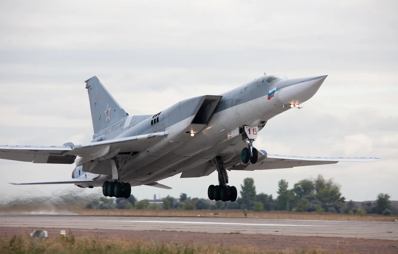 Photo wallpaper far, supersonic, Tu-22M3, submarine bomber