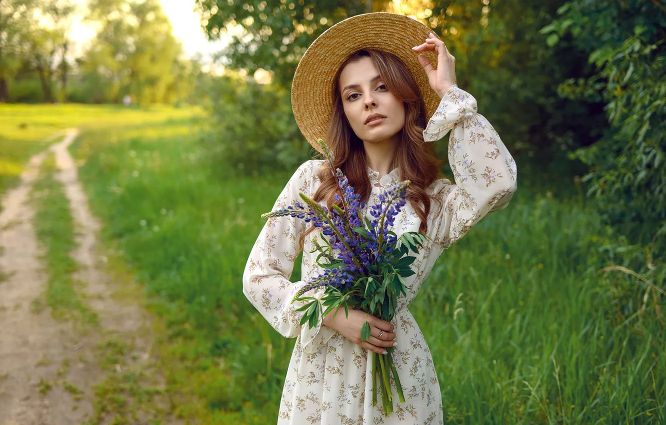 Photo wallpaper summer, girl, Alena, Alexander Makushin