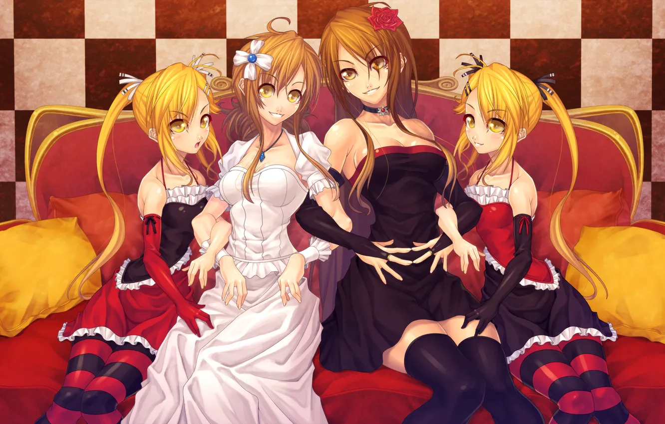 Photo wallpaper girl, anime, beautiful