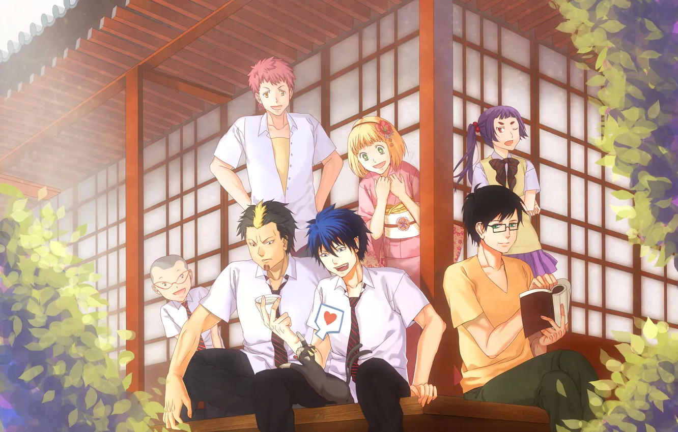 Photo wallpaper girl, each, anime, art, guy, Ao no Exorcist, Blue exorcist, blue exorcist