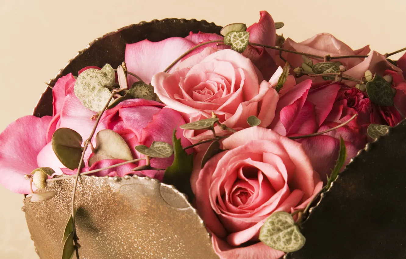 Photo wallpaper flowers, roses, beauty