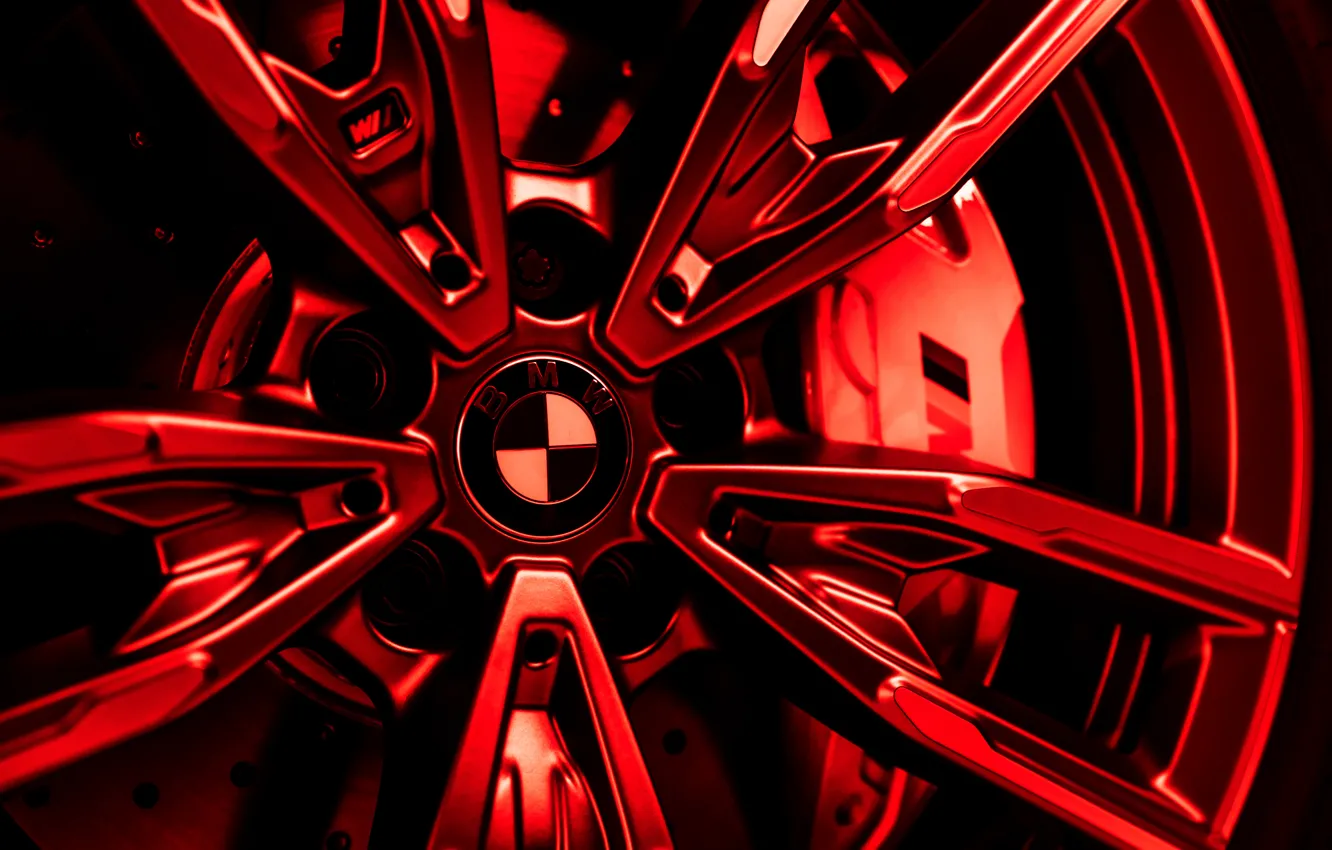 Photo wallpaper wheel, BMW, emblem, disk, 3-series, universal, 3P, 2020