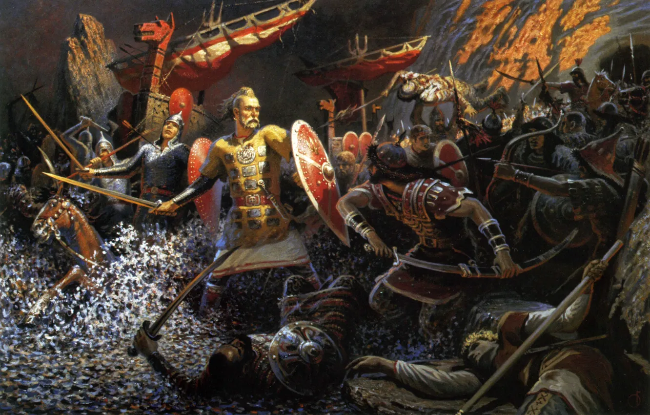 Photo wallpaper Russia, Paganism, cypma4, I go to You, Svetoslav, Prince, True, Svyatoslav