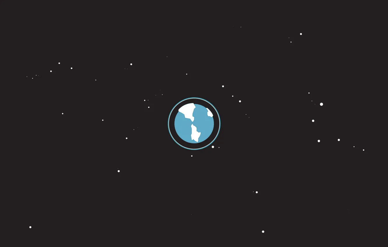 Photo wallpaper space, stars, earth, orbit, Earth