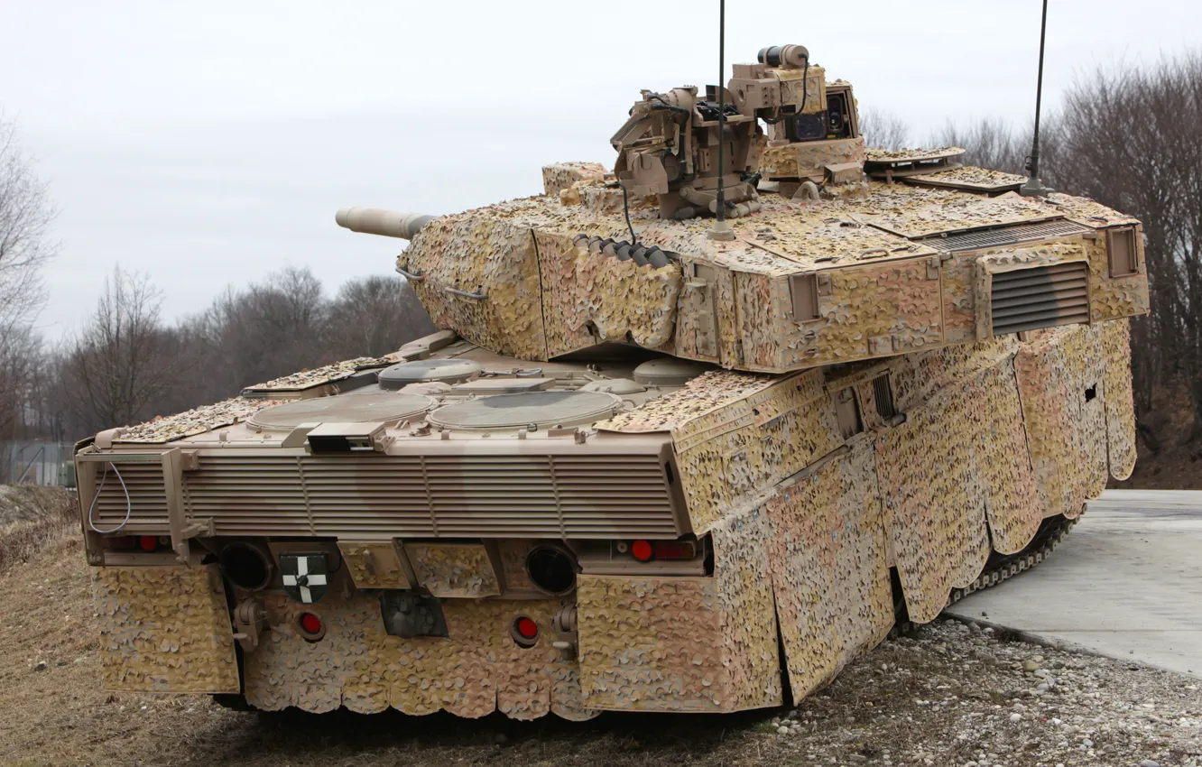Photo wallpaper tank, armor, military equipment, Leopard 2A7+