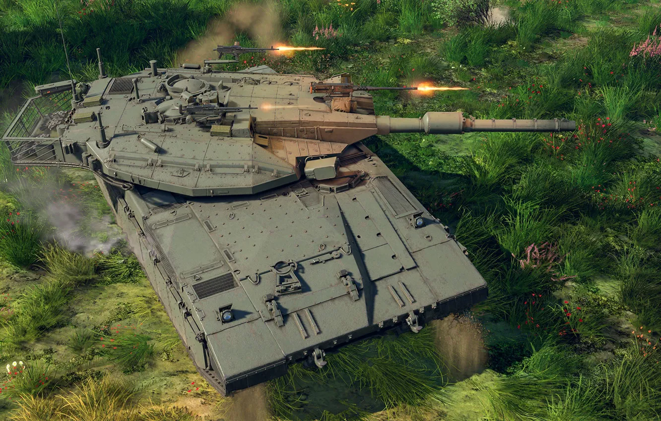 Photo wallpaper Israel, Main battle tank, Merkava Mk. 3D