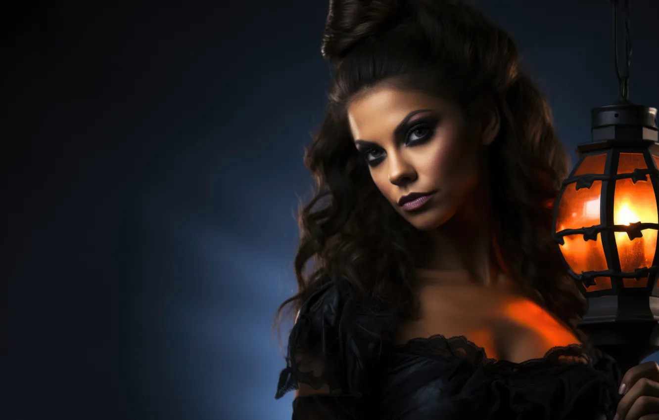Photo wallpaper art, witch, makeup