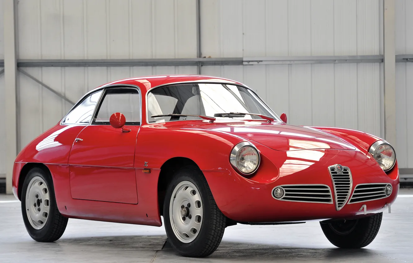 Photo wallpaper beauty, classic, Alfa Romeo, sports car, Alfa Romeo Giulietta SZ 1960