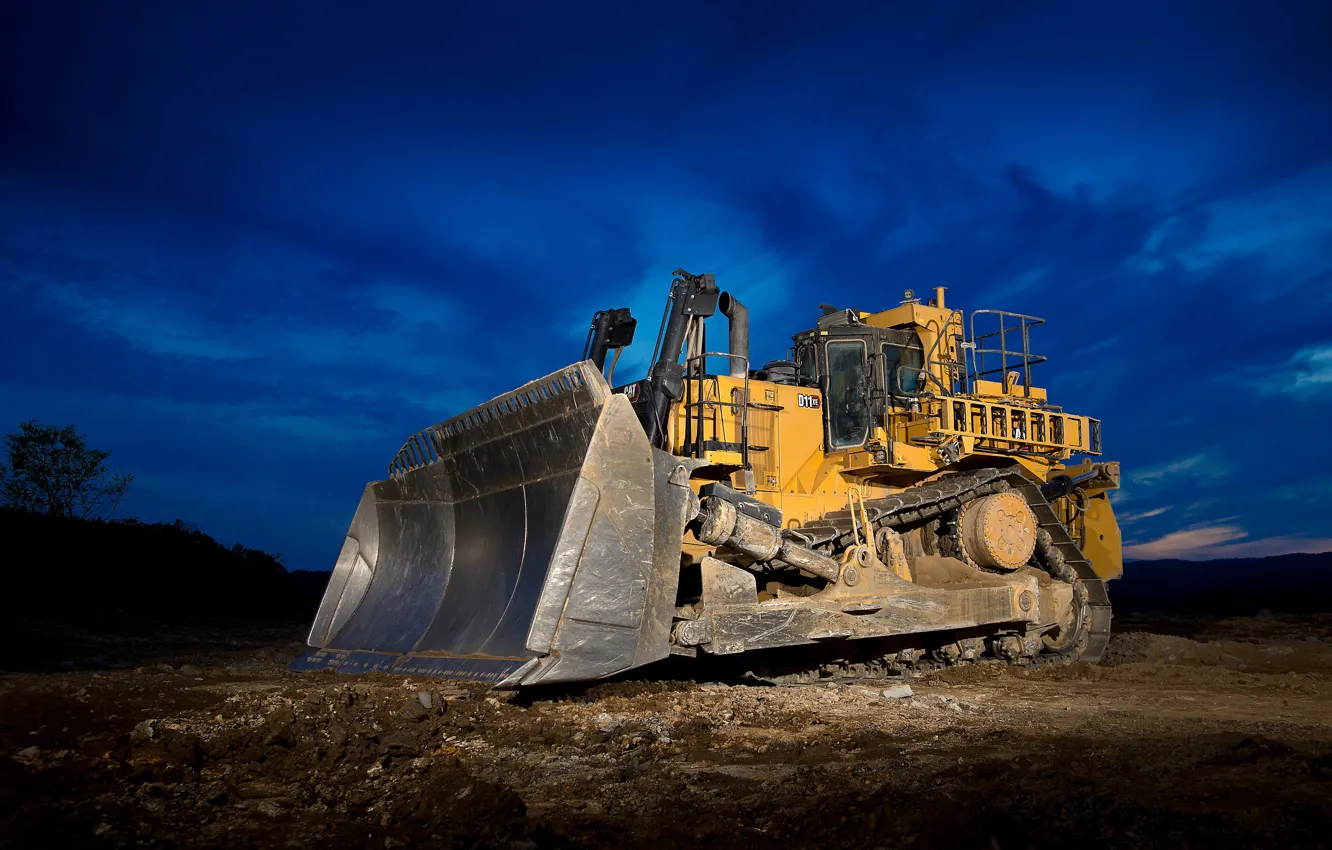 Photo wallpaper cat, caterpillar, dozer, d11 xe