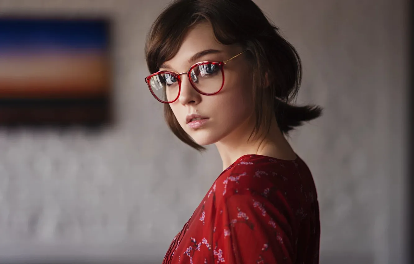 Photo wallpaper glasses, hairstyle, Olga Pushkina, Sergey Fat, Sergey Zhirnov