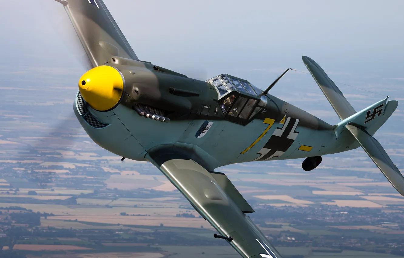 Photo wallpaper Messerschmitt, Air force, Hispano, HA-1112-M1L