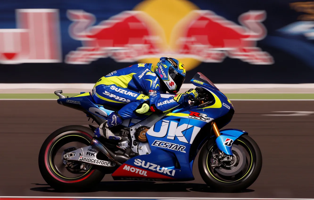 Photo wallpaper blur, profile, suzuki, MotoGP, Suzuki, blackout, Alex Espargaro