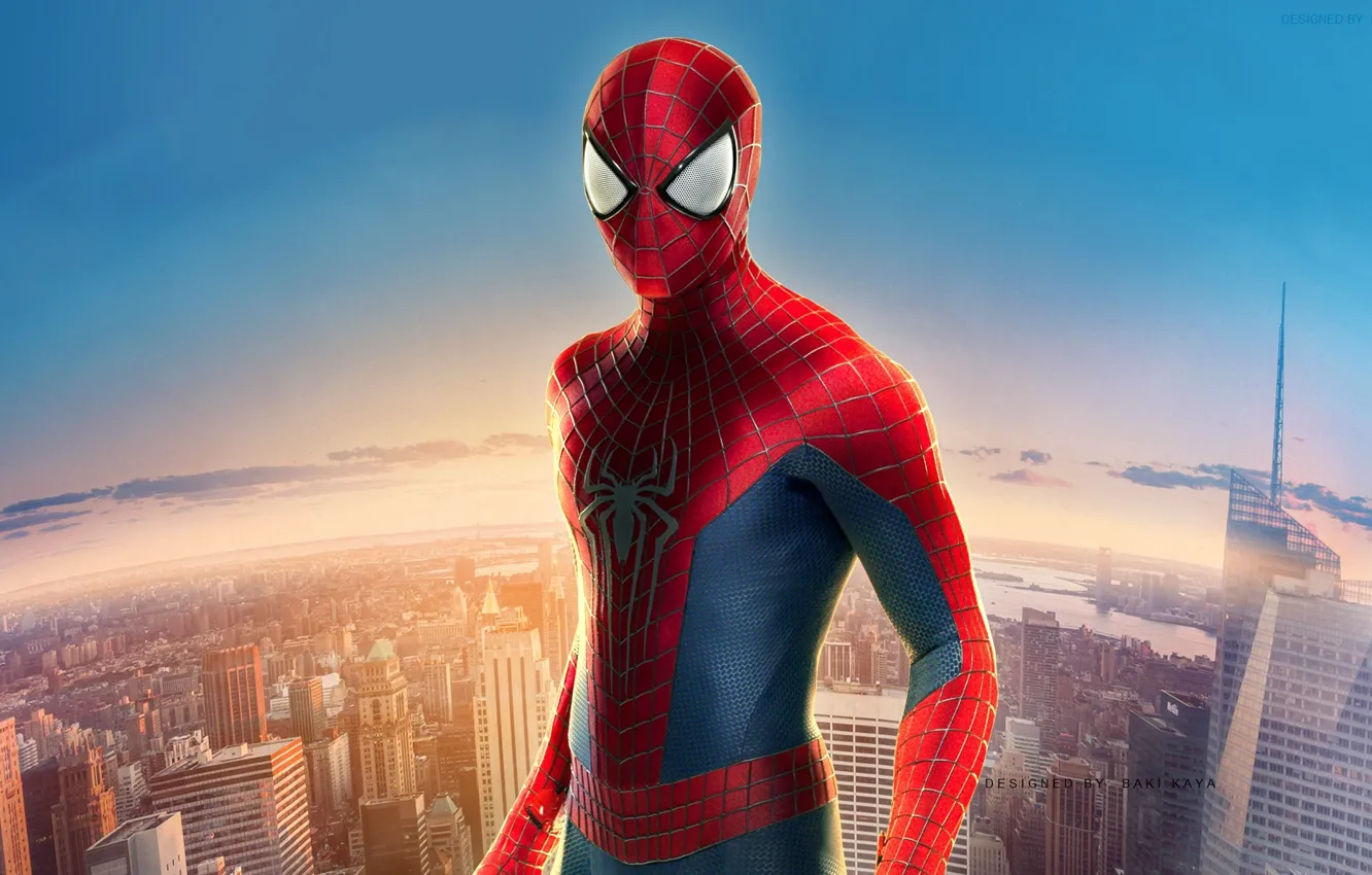 Photo wallpaper city, Parker, Spider Man, the amazing spider man