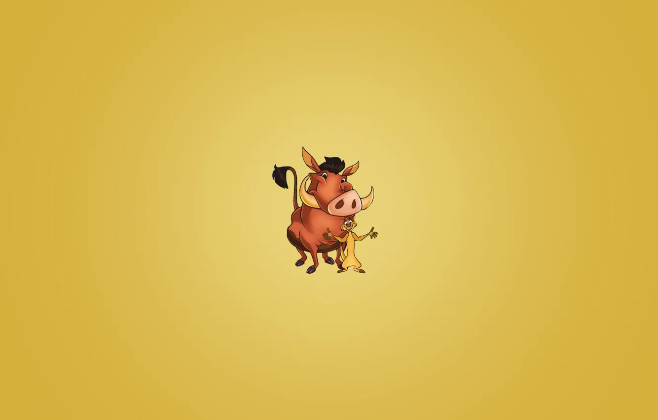 Photo wallpaper Timon, Pumbaa, Timon and Pumbaa