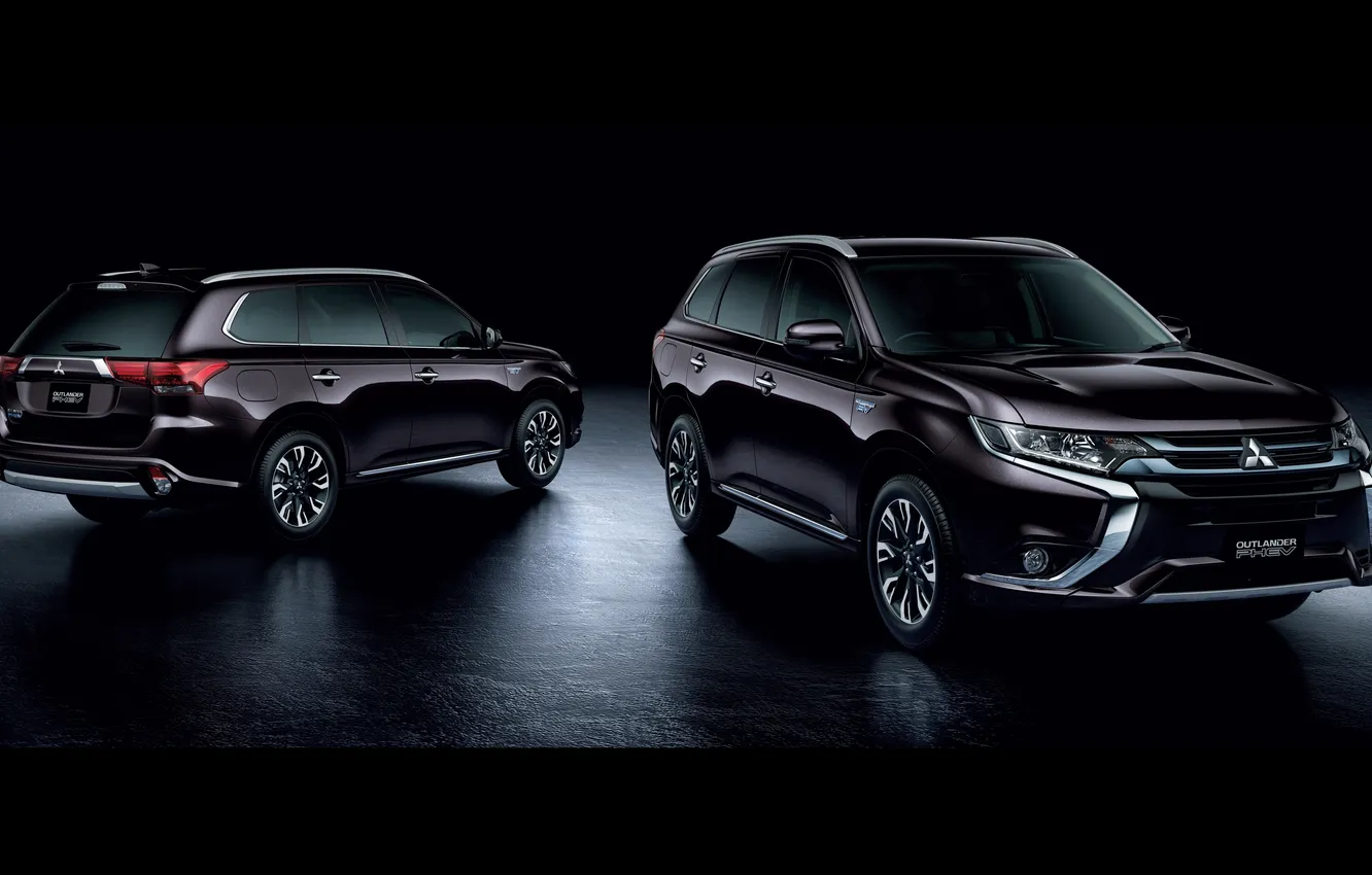 Photo wallpaper Mitsubishi, Mitsubishi, JP-spec, Outlander, 2015, PHEV, Outlander