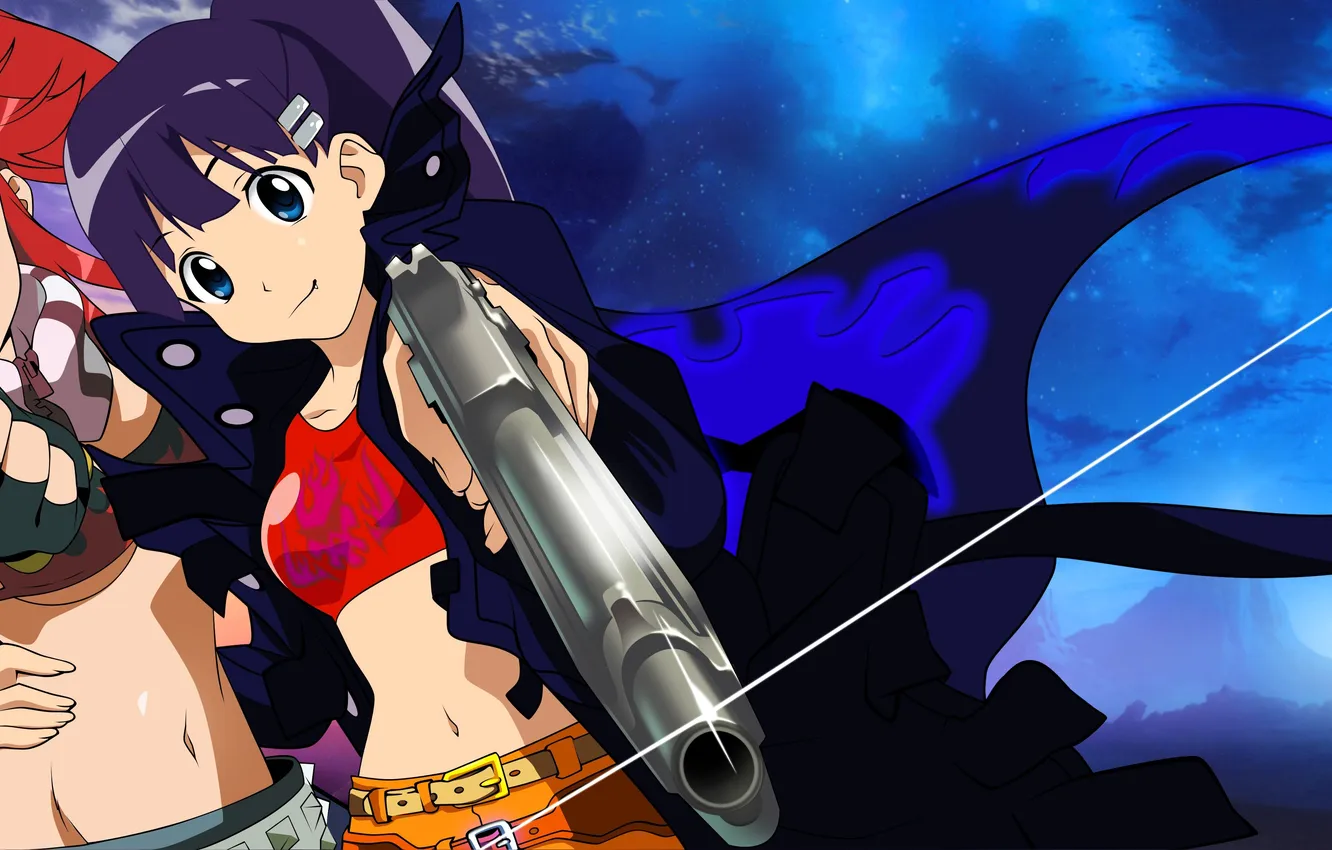 Photo wallpaper gun, rifle, Gurren Lagann, COO-Gurren Lagann, Yoko, YoKo