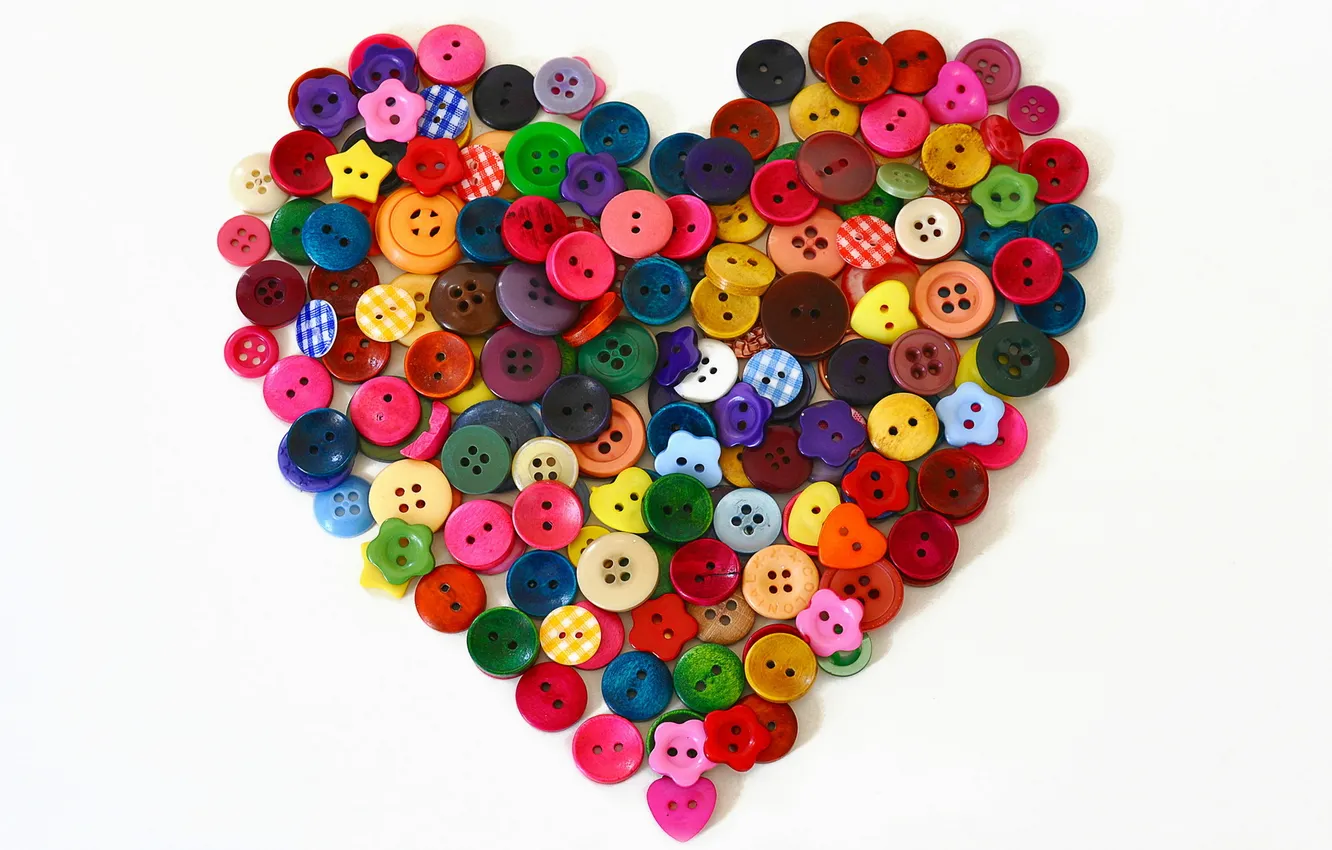 Photo wallpaper background, heart, buttons