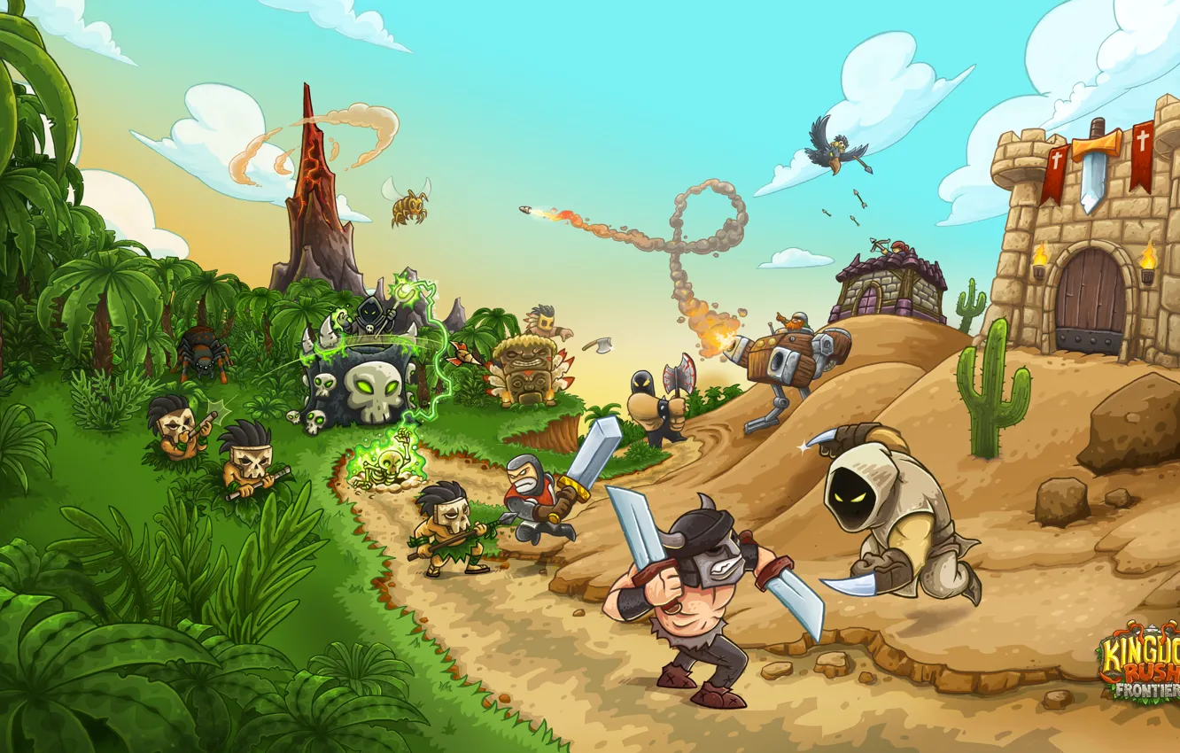 Photo wallpaper tower, game, Kingdom Rush Frontiers, Kingdom Rush