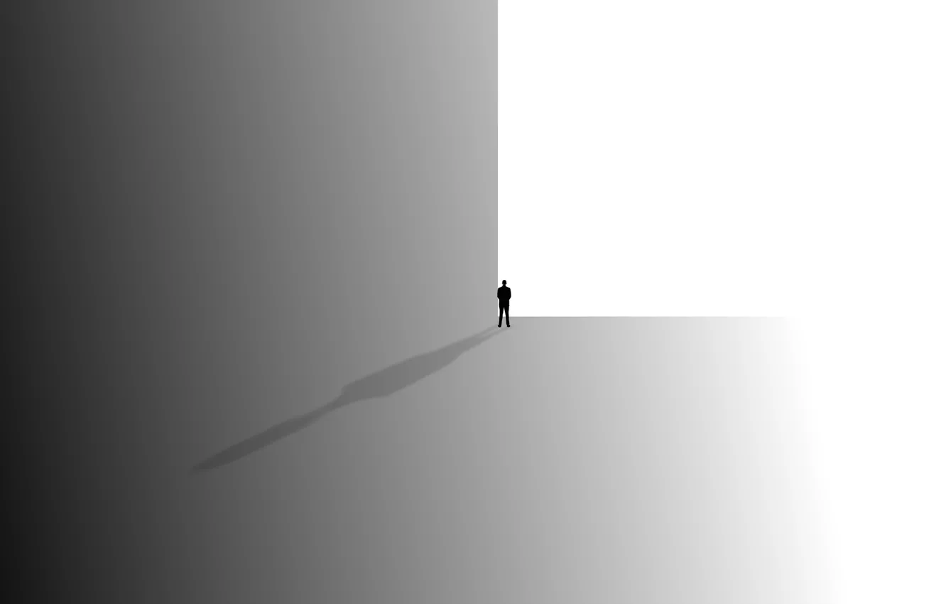 Photo wallpaper light, shadow, silhouette