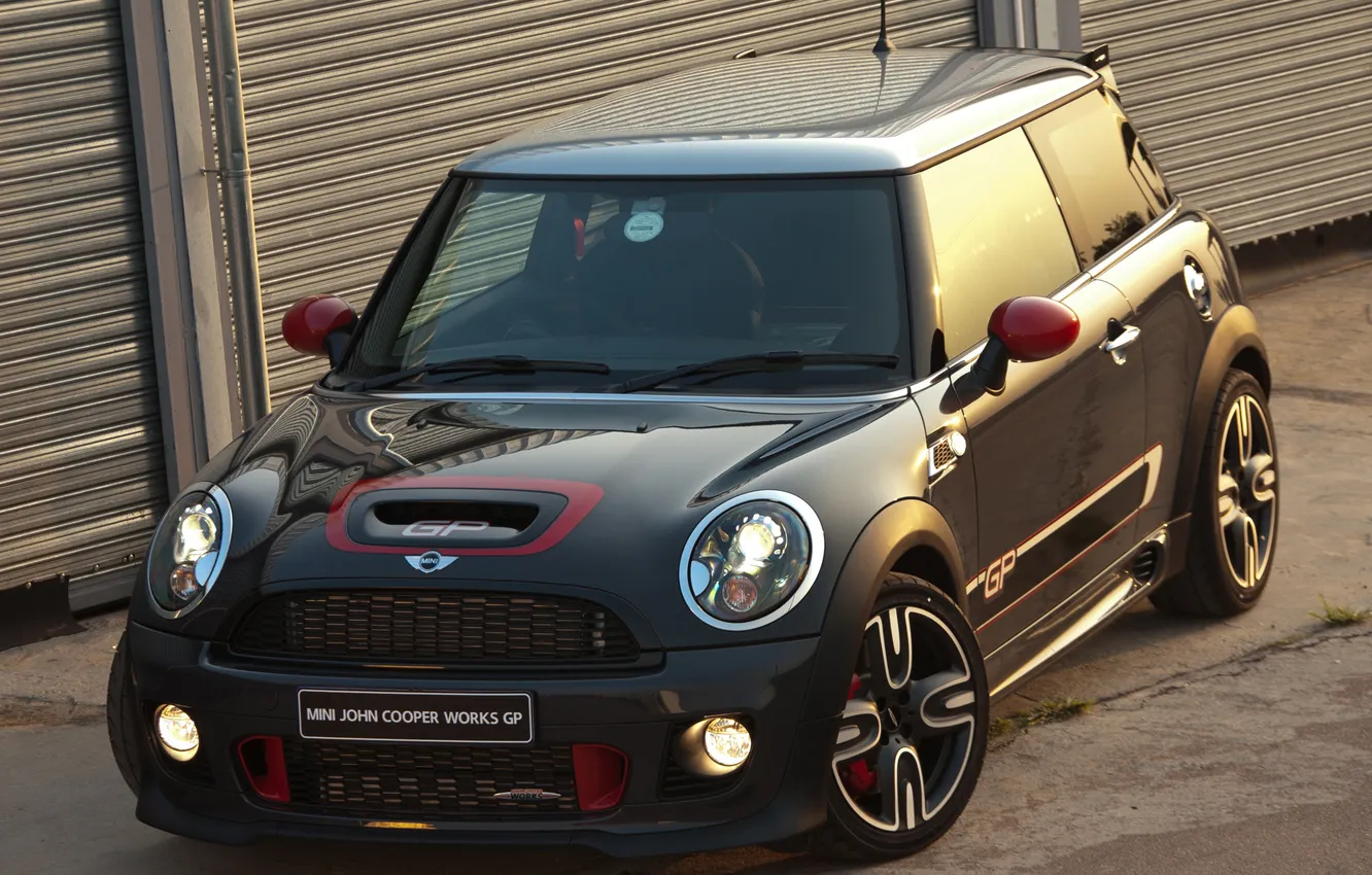 Photo wallpaper machine, lights, Mini, Cooper, the front, John, Works